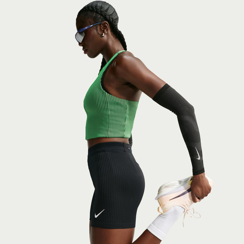Women's AeroSwift Dri-FIT ADV Tight Running Shorts (010 - Black/Black/White/White)