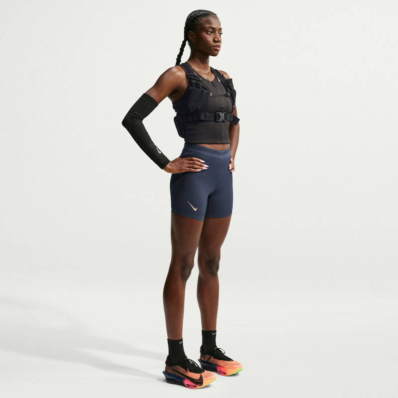 Women's AeroSwift Dri-FIT ADV Tight Running Shorts (437 - Thunder Blue/Black/White/Linen)