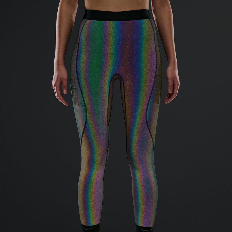 Women's NikeLab | Running Flash High-Waisted Leggings with No Front Seam (Rainbow/Black)