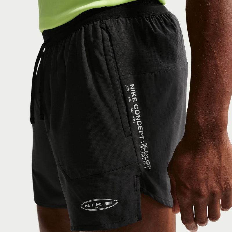Men's Stride Dri-FIT 5" Brief-Lined Running Shorts (010 - Black)