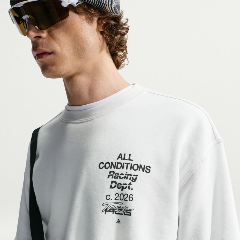 Men's ACG Tuff Fleece Dri-FIT Crew-Neck Sweatshirt (121 - Summit White/Black)