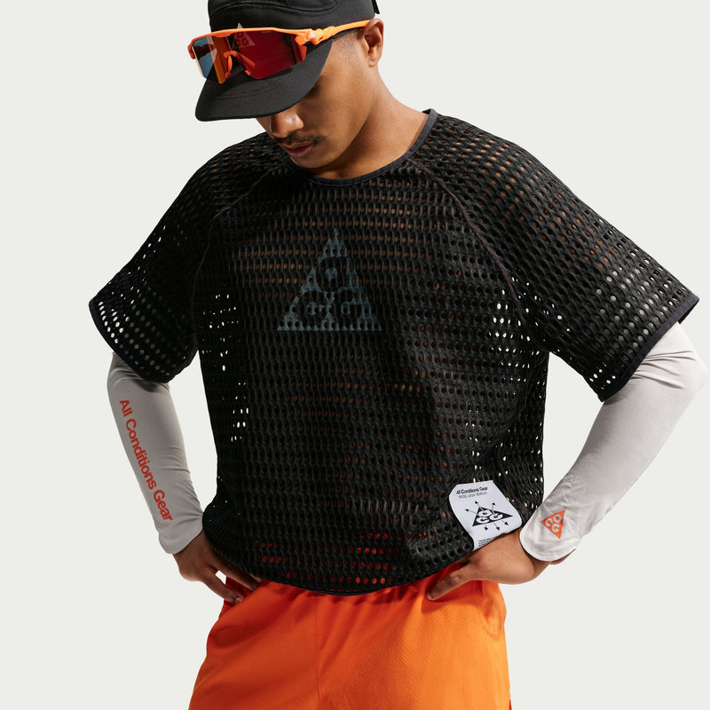 Men's ACG Radical AirFlow Dri-FIT Short-Sleeve Trail Running Top (060 - Anthracite/Cool Grey)