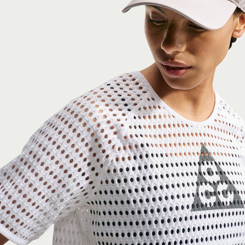 Women's ACG Radical AirFlow Dri-FIT Short-Sleeve Trail Running Top (100 - White/Anthracite)