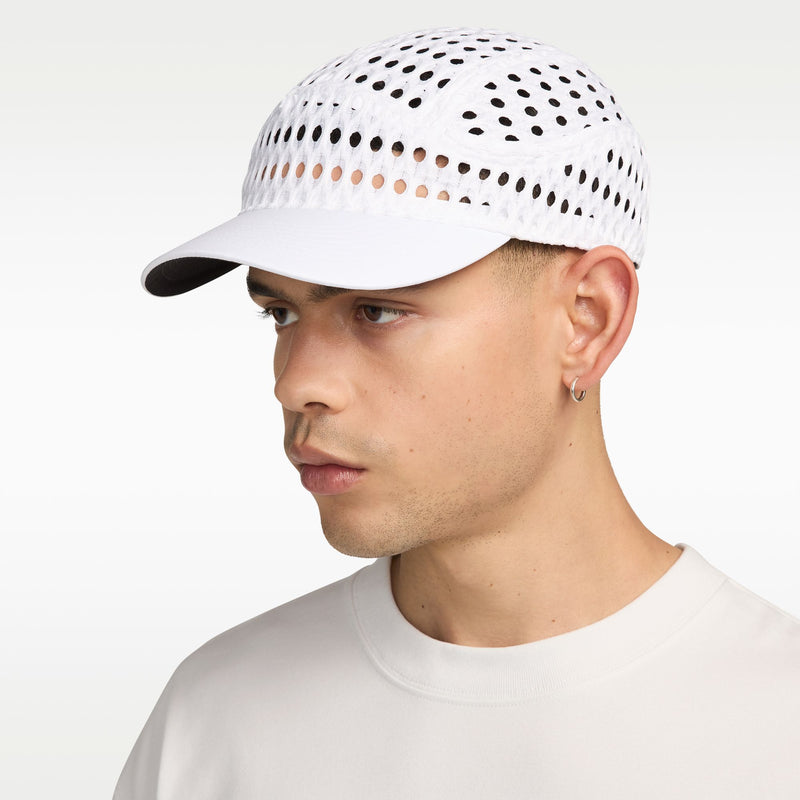 Unisex ACG Radical AirFlow Fly Cap Adjustable Dri-FIT Trail Running Hat (100 - White/White)