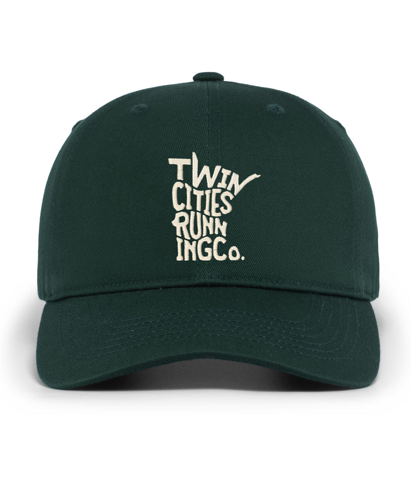 TCRC "State Text" Low Profile Snapback Cap (Forest Green)