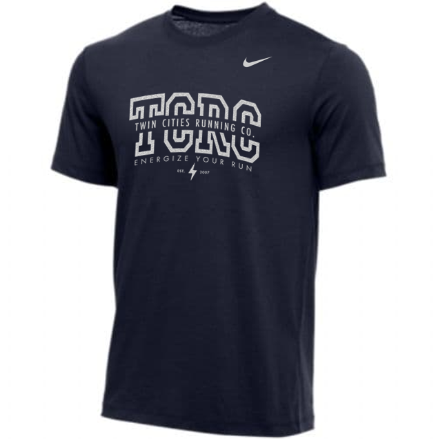 Unisex TCRC x Nike Cotton Tee (Navy/Silver Shimmer)