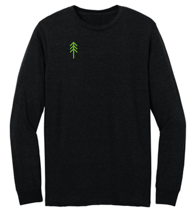 Unisex Minnesota Distance Elite Long Sleeve Cotton Crew Tee (Black)