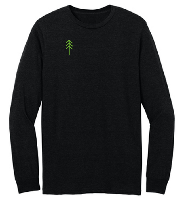 Unisex Minnesota Distance Elite Long Sleeve Cotton Crew Tee (Black)