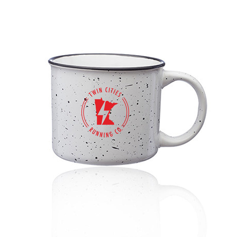 TCRC 13 oz. Ceramic Campfire Coffee Mug - White