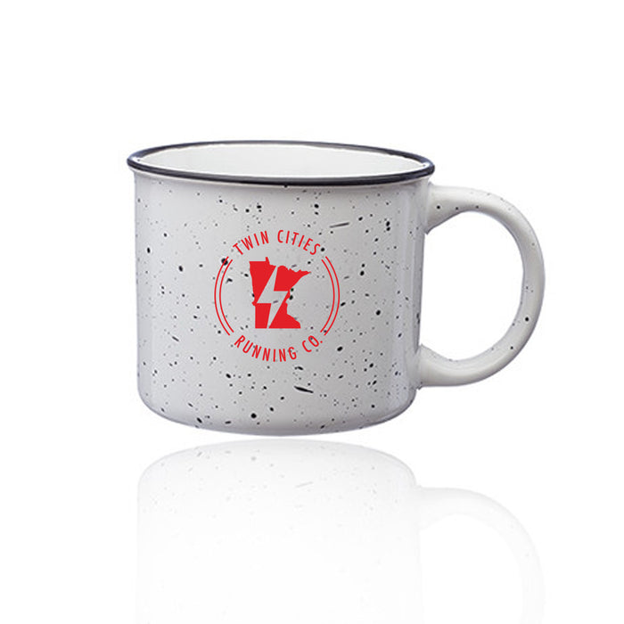 TCRC 13 oz. Ceramic Campfire Coffee Mug - White