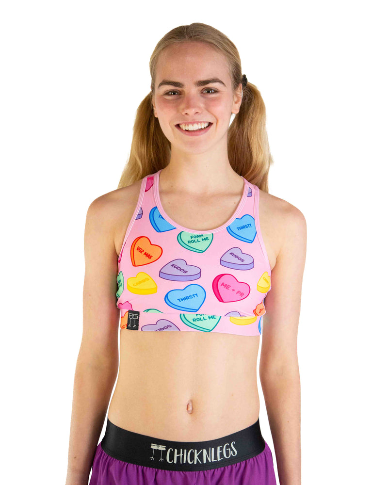 Women's Candy Hearts OG Sports Bra