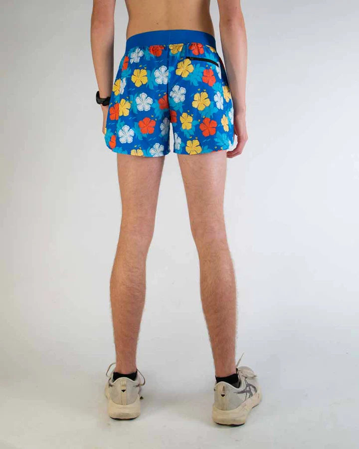 Men's Hawaiian 4" Half Split Shorts