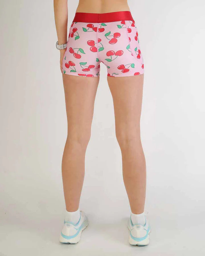 Women's Cherries 3" Compression Shorts