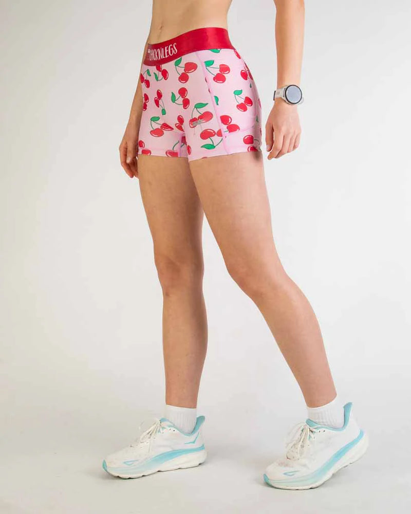 Women's Cherries 3" Compression Shorts