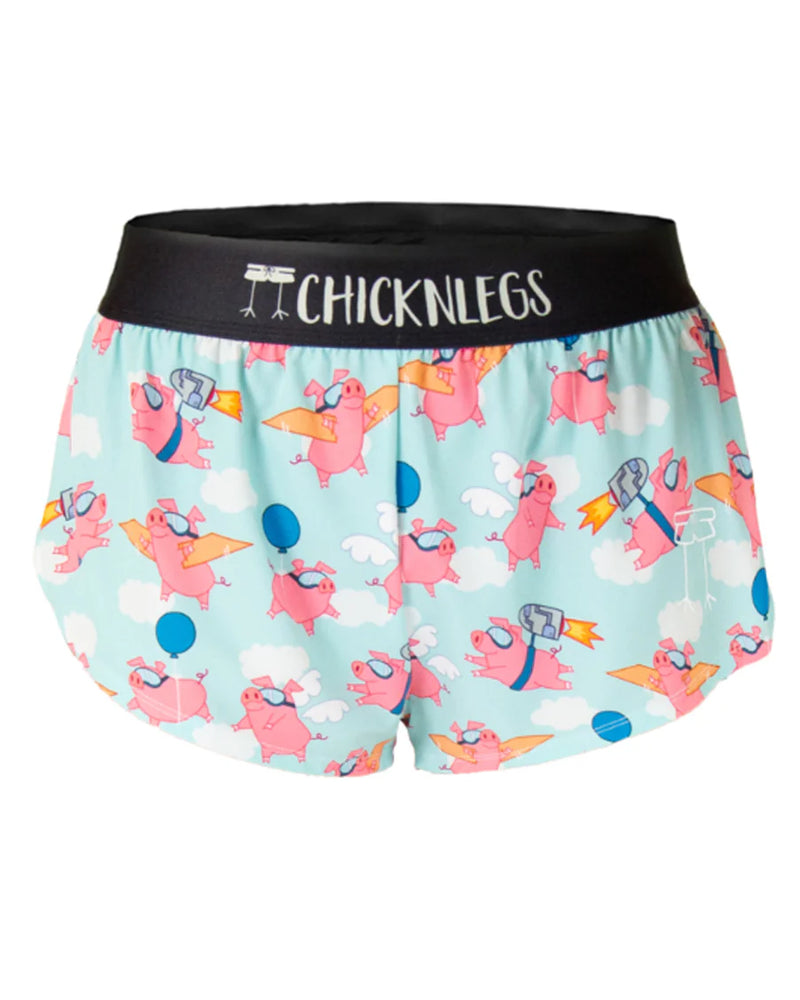 Women's Flying Pigs 1.5" Split Shorts