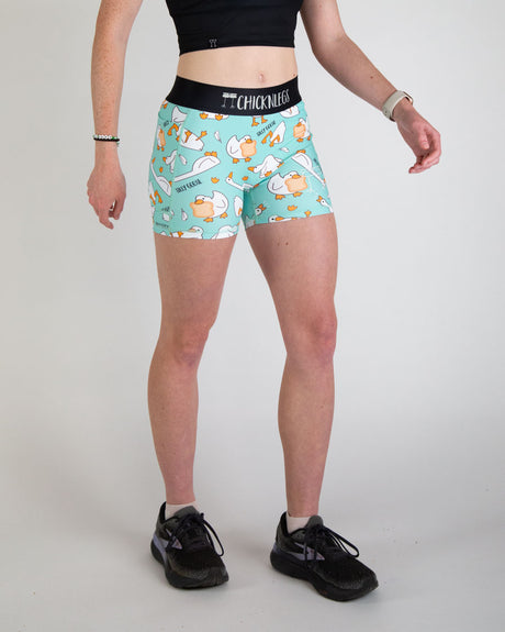 Women's Silly Goose 3" Compression Shorts