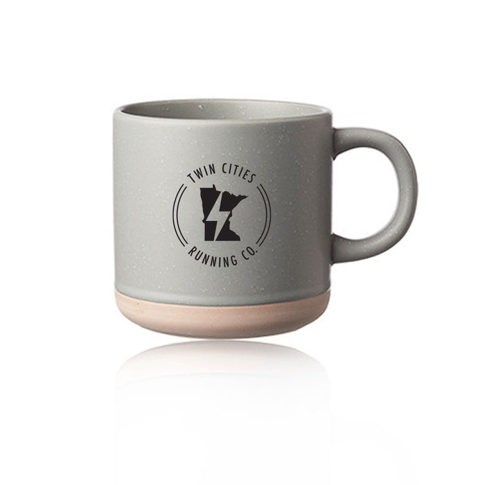 TCRC 11 oz. Cosmic Speckled Clay Coffee Mug - Gray