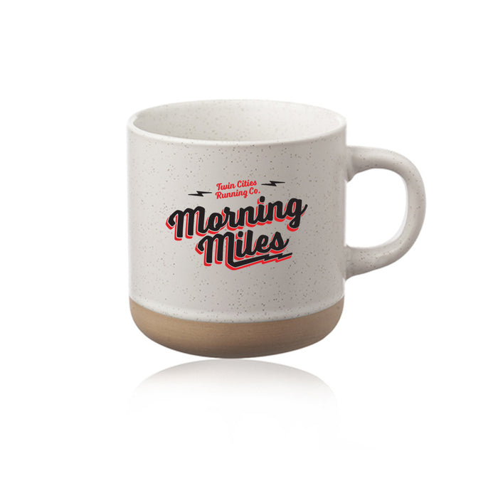 TCRC 11 oz. Cosmic Speckled Clay Coffee Mug - White