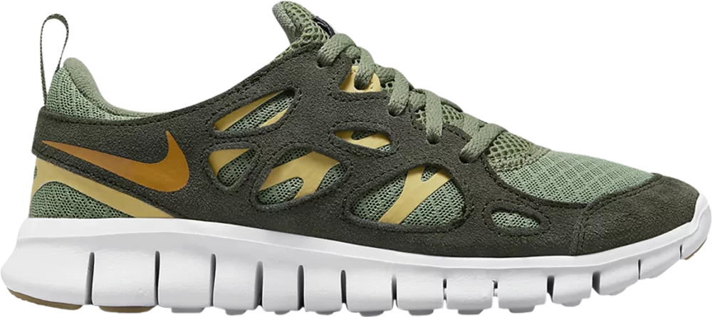 Kids Free Run 2 (306 - Oil Green/Monarch/Sequoia/Wheat Gold)