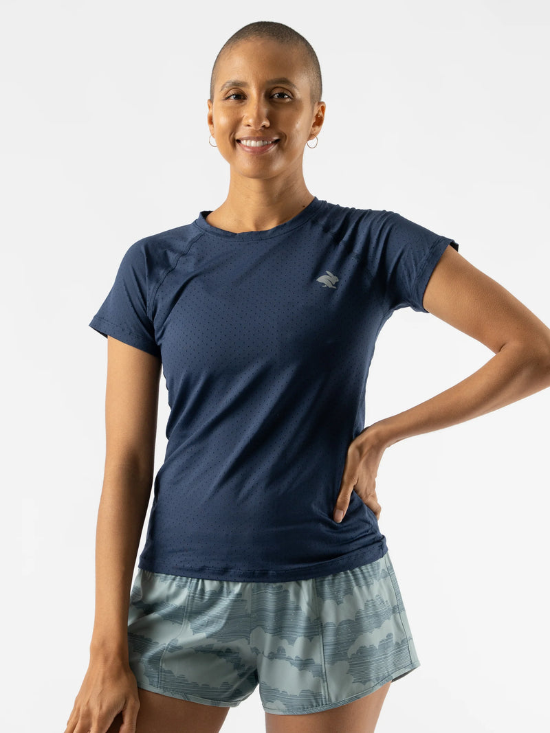 Women's Ice Perf Tee SS (Dress Blue)