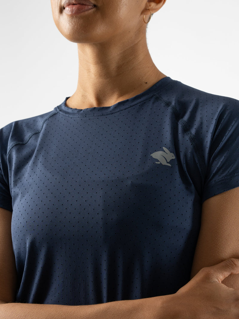 Women's Ice Perf Tee SS (Dress Blue)
