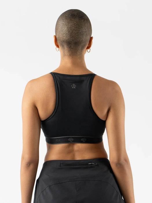 Women's Strappy Pocket Bra (Black)