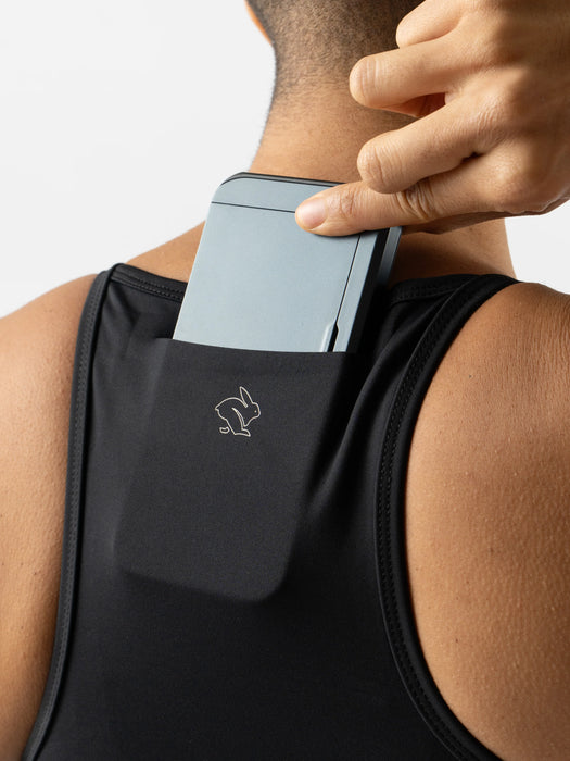 Women's Strappy Pocket Bra (Black)