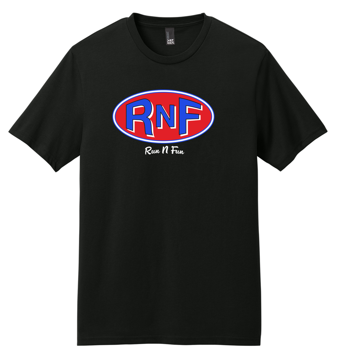 Unisex Run N Fun Oval Icon Tee (Black) — TC Running Co