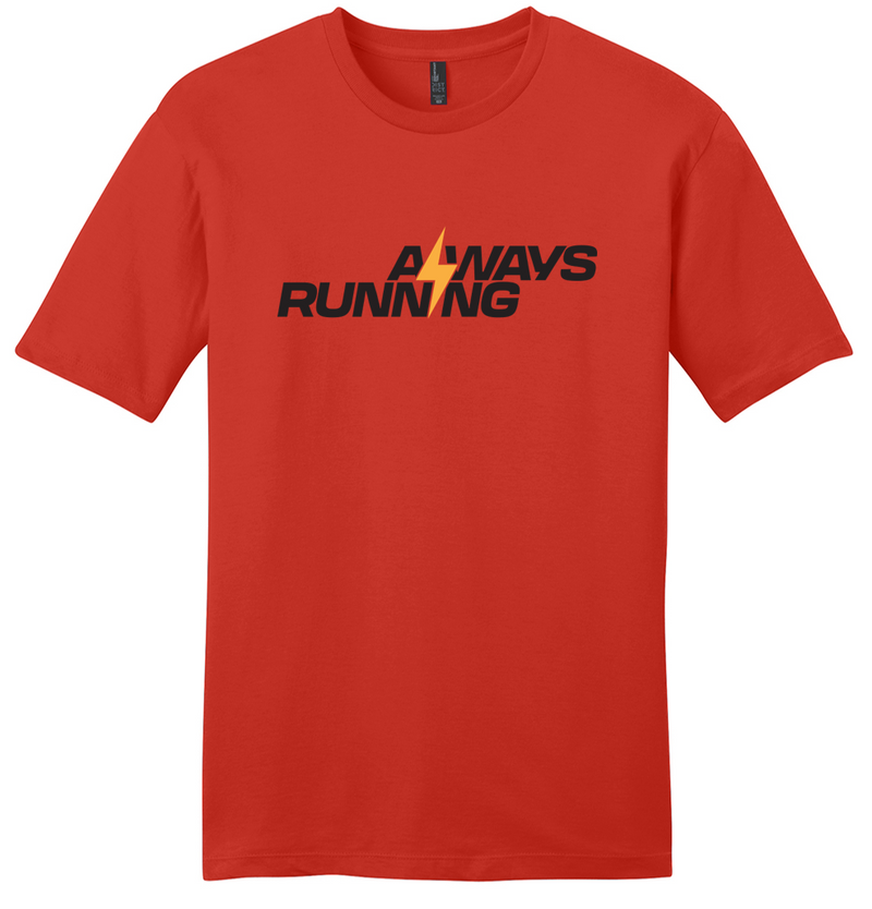 Unisex Always Running Tee (Fiery Red/Black/Yellow)