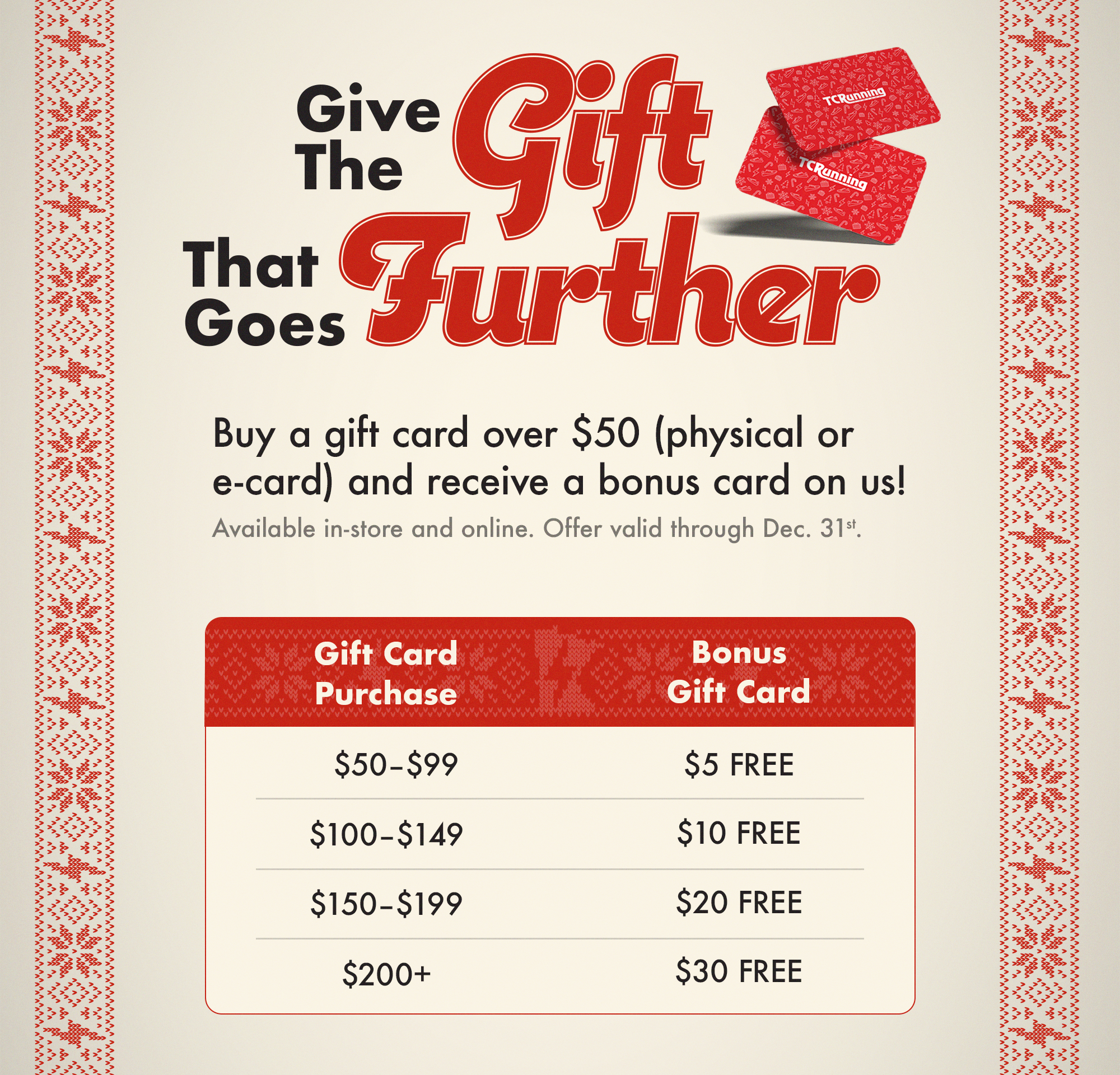 TCRC Physical Gift Card — TC Running Co