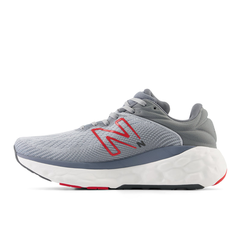 Men's Fresh Foam X 840F v1 (LS - Aluminum Grey/True Red)