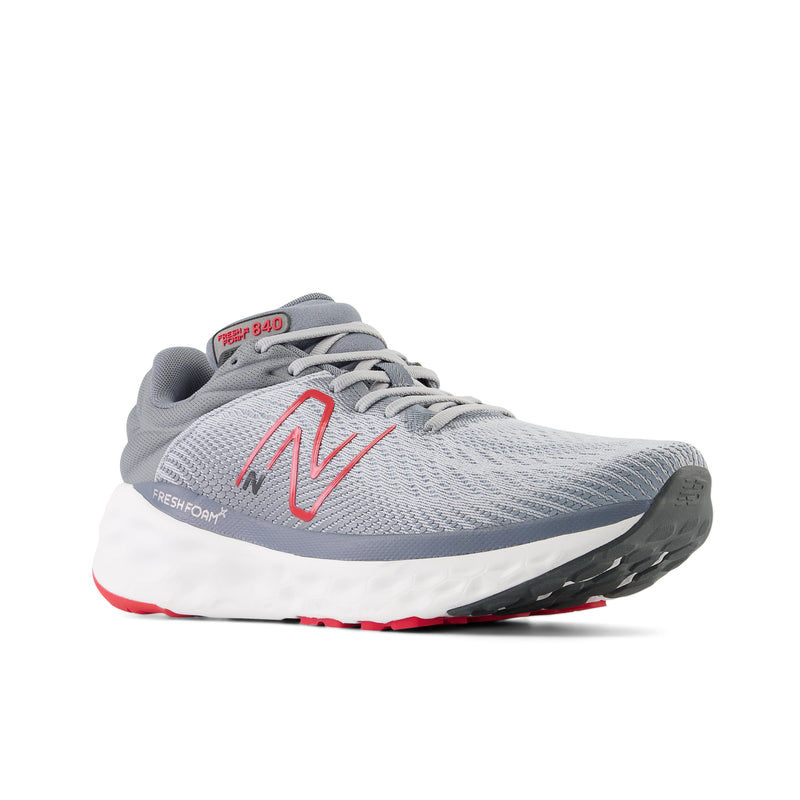 Men's Fresh Foam X 840F v1 (LS - Aluminum Grey/True Red)