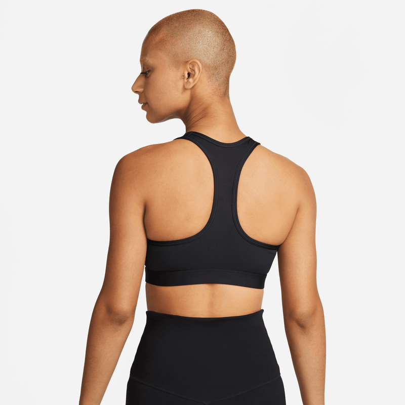 Women’s Swoosh Medium Support Sports Bra (010 - Black/White)