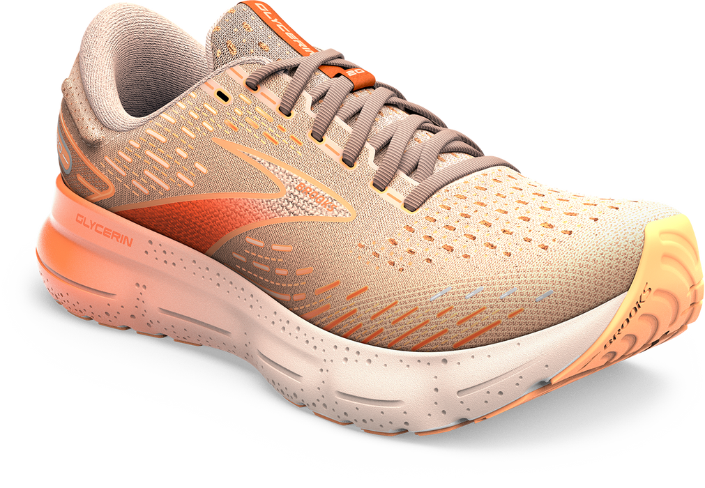 Brooks Glycerin 18 Purple/Orange Training Performance Running Shoes Womens  8.5