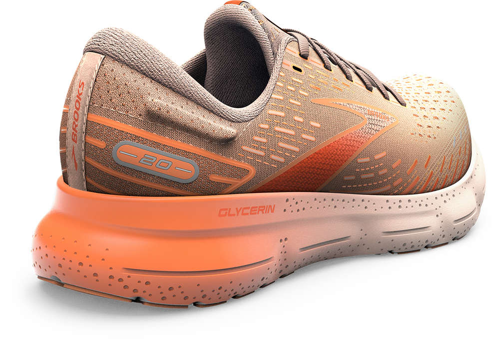 Brooks Glycerin 18 Purple/Orange Training Performance Running Shoes Womens  8.5