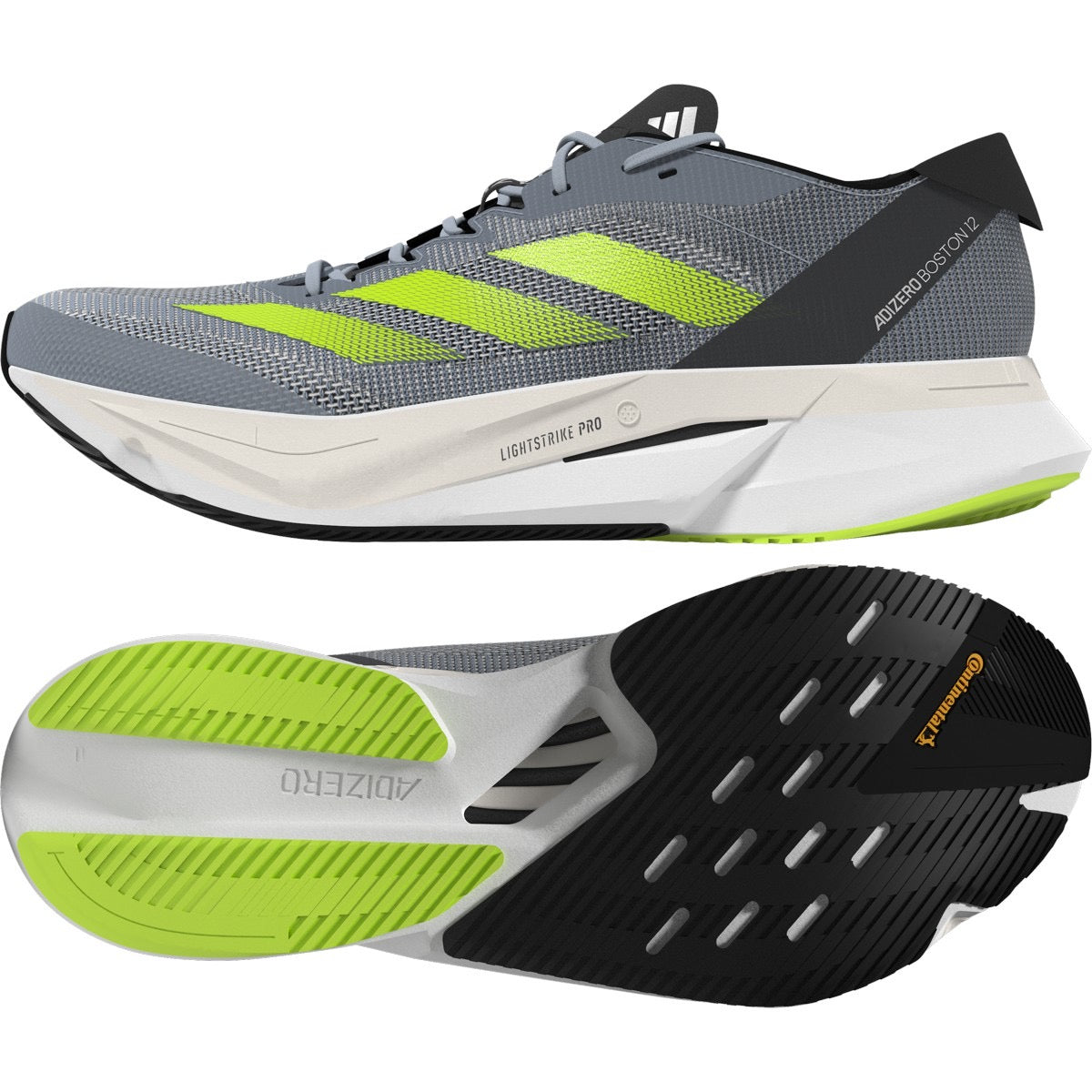 スパイク・シューズ ADIZERO BOSTON 12 M 27cm Men's Adizero Boston 12 (Wonder Blue/Lucid Lemon/Carbon) — TC