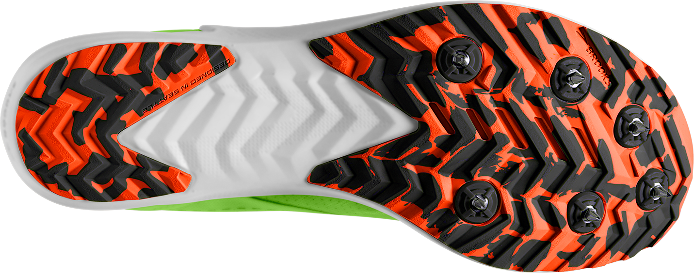 Draft XC Unisex Spike (308 - Green Gecko/Red Orange/White)