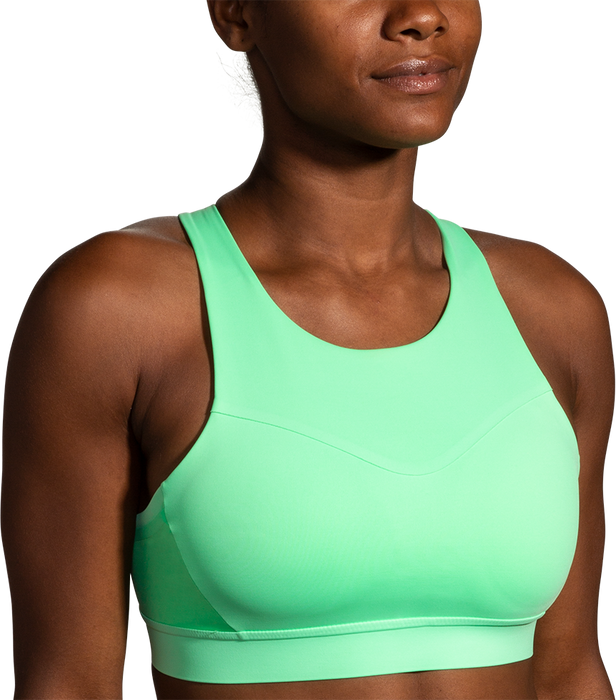 Women s Drive 3 Pocket Run Bra 328 Neo Green