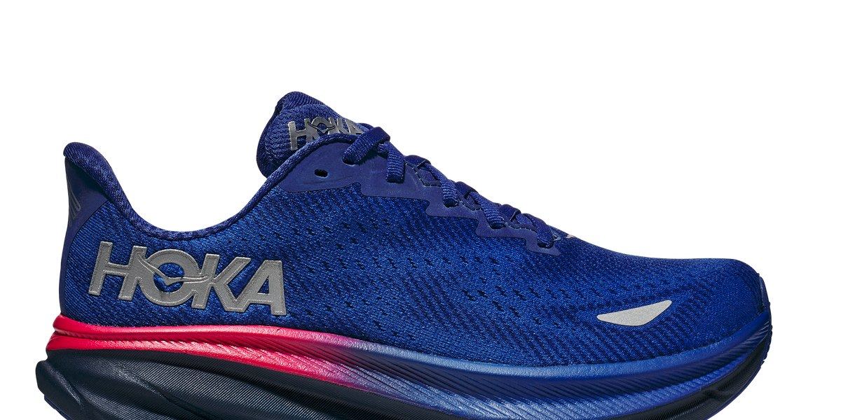 Hoka Clifton 9 GTX Gore-Tex Dazzing Blue Pink Women Running Shoes  1141490-DBES