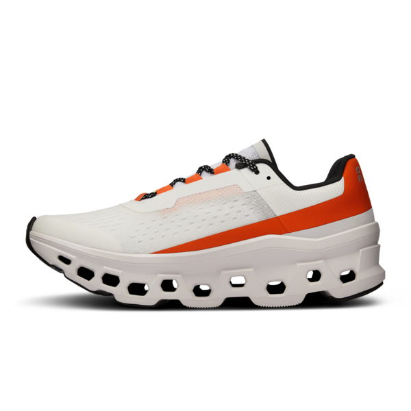 Women's Cloudmonster (Undyed White/Flame)