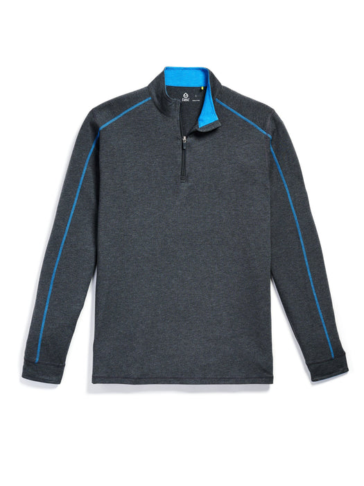 Men’s Carrollton Lightweight Quarter Zip (083 - Iron Heather/Adventure Blue Heather)