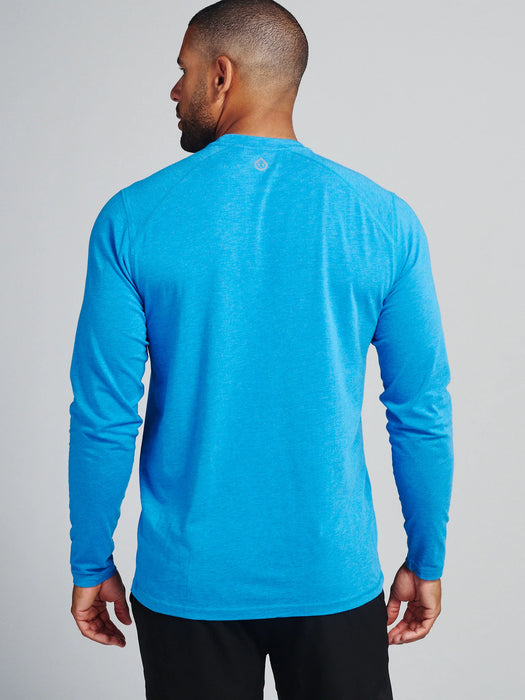 Men’s Carrollton Long Sleeve Fitness Tee (420 - Adventure Blue Heather)