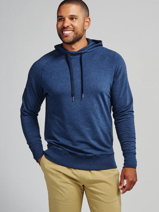 Men s Varsity French Terry Hoodie 417 Classic Navy Heather