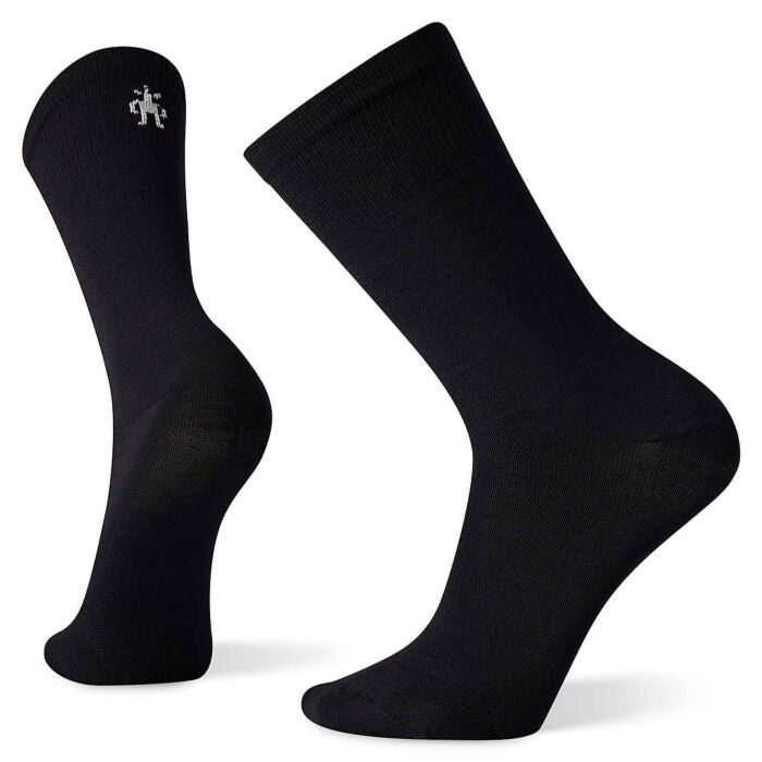Hike Classic Zero Cushion Liner Crew Socks (Black)