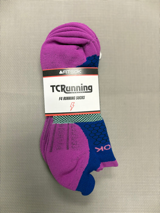 Unisex TCRC F4 Tech No Show 3-pair pack (Royal/Libby Berry)