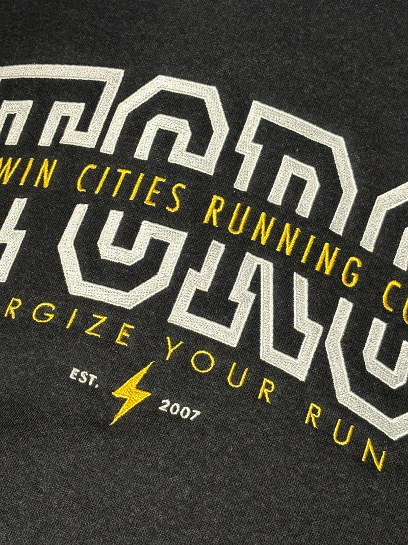 TCRC Campus Heavyweight Fleece Hoodie (Jet Black Heather)