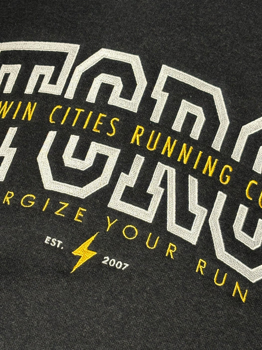 TCRC Campus Heavyweight Fleece Hoodie (Jet Black Heather)