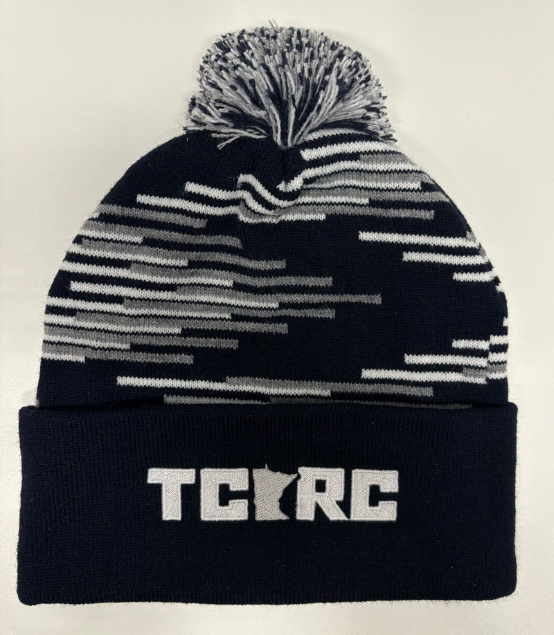 TCRC Bar Beanie (True Navy/Heather/White)