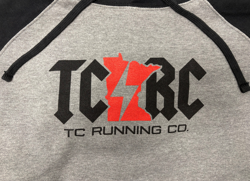 TCRC Raglan Hoodie (Gunmetal Heather/Black)