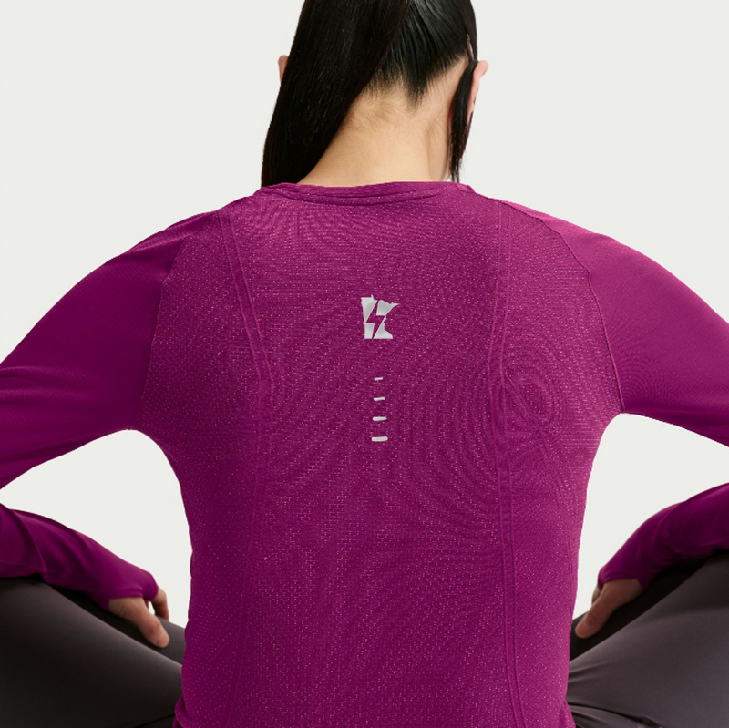 Women's Swift Dri-FIT Seamless Long-Sleeve Running Top (True Berry)